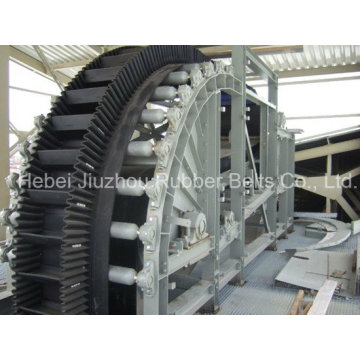 Highly Inclined Sidewall Corrugated Conveyor Belt